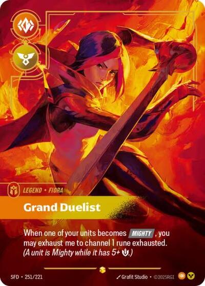 Fiora Grand Duelist Overnumbered (#251/221) (Spiritforged)