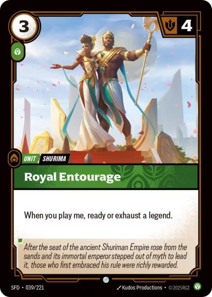 Image for Royal Entourage (039/221) [Spiritforged] - Riftbound: League of Legends Trading Card Game