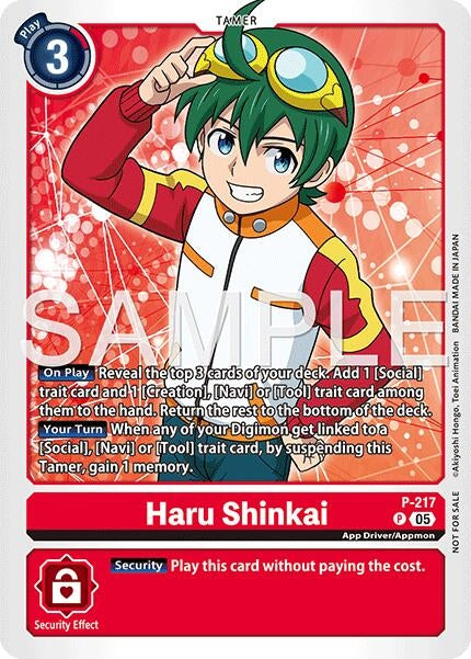 Image for Haru Shinkai (Official Store Tournament 2026 Vol. 1) (P-217 P) - Digimon Card Game