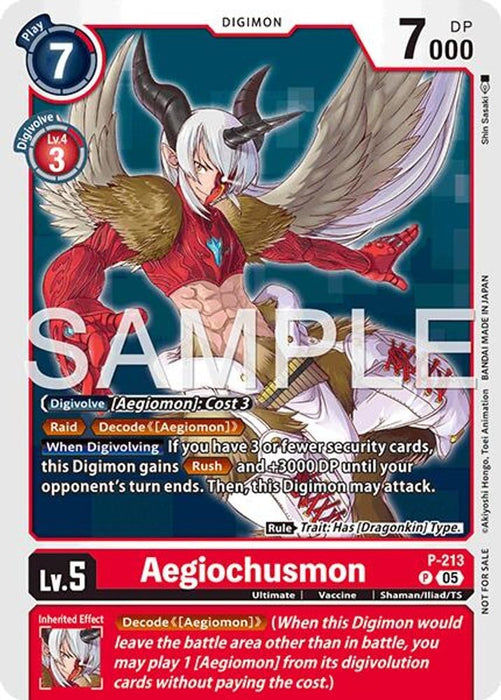 Aegiochusmon (Official Store Tournament 2026 Vol. 1) (#P-213 P) (Digimon Promotion Cards) Near Mint