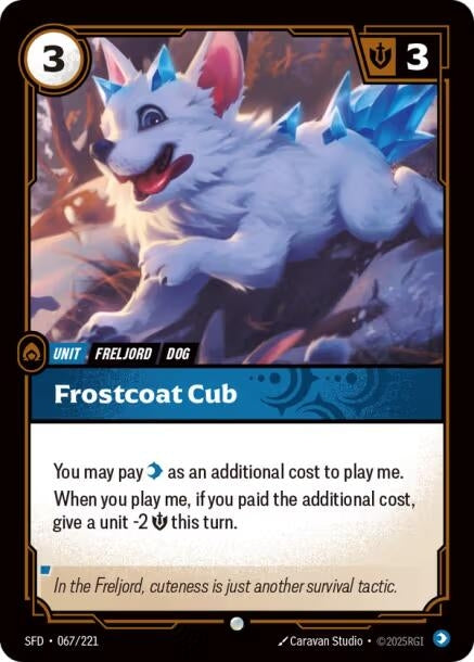Image for Frostcoat Cub (067/221) [Spiritforged] - Riftbound: League of Legends Trading Card Game