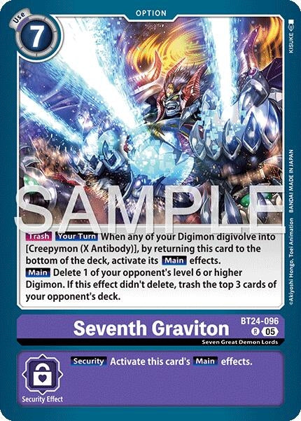 Image for Seventh Graviton (BT24-096 R) - Digimon Card Game