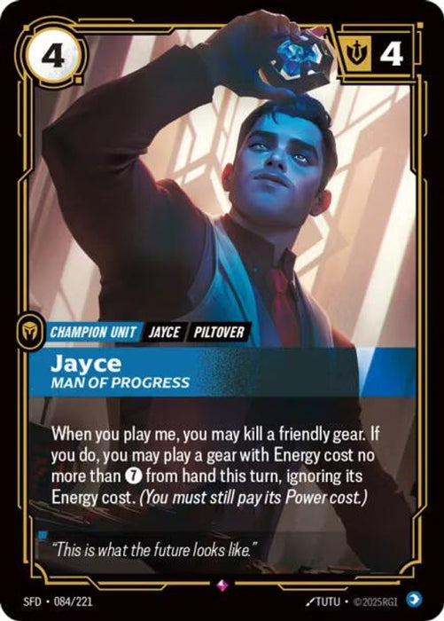 Jayce - Man of Progress (#084/221) (Spiritforged) Near Mint Foil