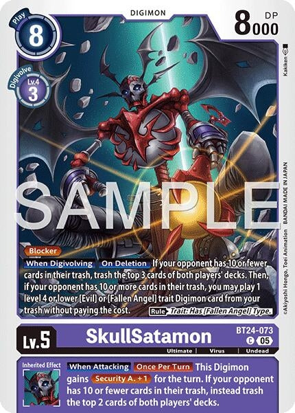 Image for SkullSatamon (BT24-073) - Digimon Card Game