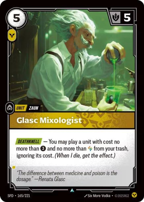 Glasc Mixologist (#165/221) (Spiritforged) Near Mint
