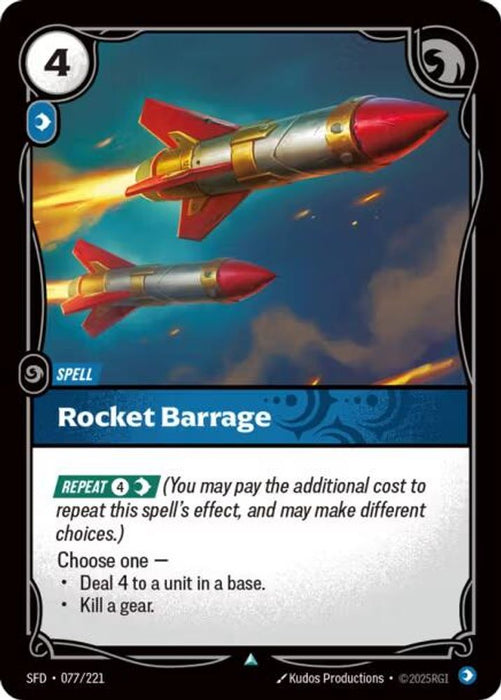 Rocket Barrage (#077/221) (Spiritforged) Near Mint