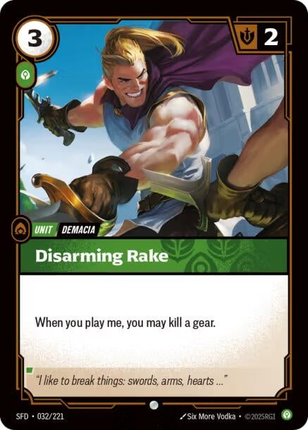 Image for Disarming Rake (032/221) [Spiritforged] - Riftbound: League of Legends Trading Card Game