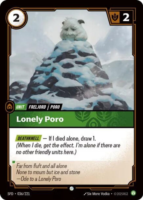 Lonely Poro (#036/221) (Spiritforged) Near Mint