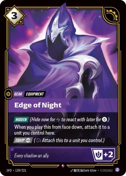 Image for Edge of Night (139/221) [Spiritforged] - Riftbound: League of Legends Trading Card Game
