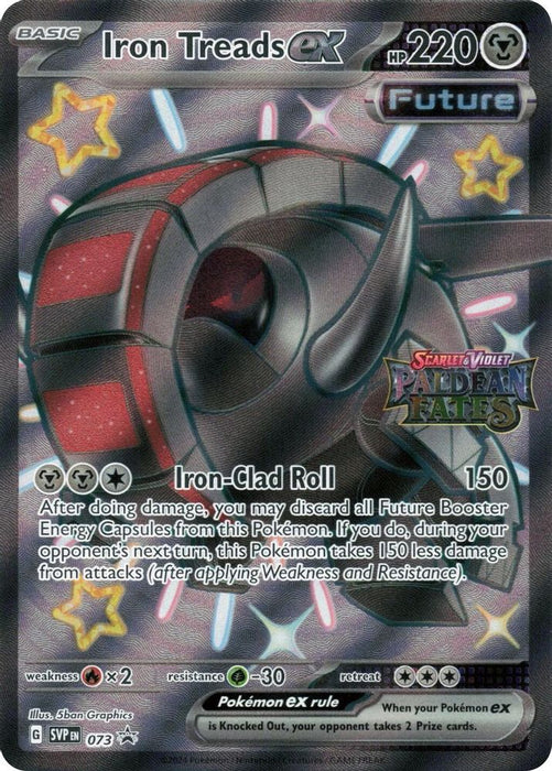 Iron Treads ex - 073 (Paldean Fates Stamped) (#073) (Miscellaneous Cards & Products) Near Mint Holofoil