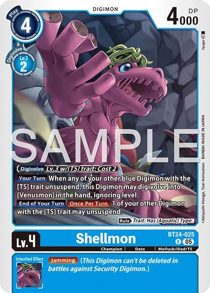 Image for Shellmon (BT24-025 R) - Digimon Card Game