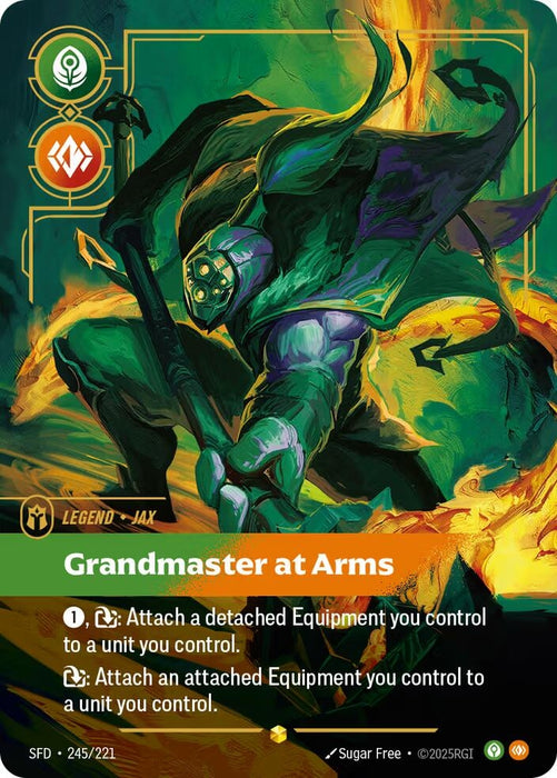 Image for Jax - Grandmaster At Arms (Overnumbered) (245/221) [Spiritforged] - Riftbound: League of Legends Trading Card Game