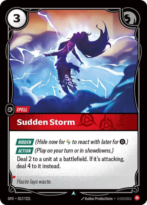 Sudden Storm (#017/221) (Spiritforged)