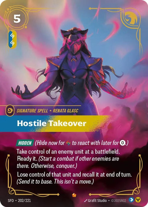 Hostile Takeover (#202/221) (Spiritforged) Near Mint Foil