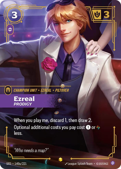 Image for Ezreal - Prodigy (Alternate Art) (149a/221) [Spiritforged] - Riftbound: League of Legends Trading Card Game