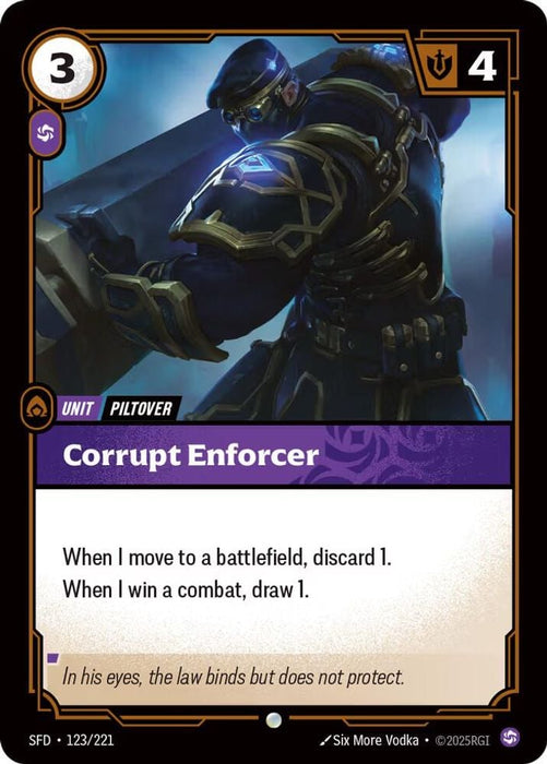 Corrupt Enforcer (#123/221) (Spiritforged)