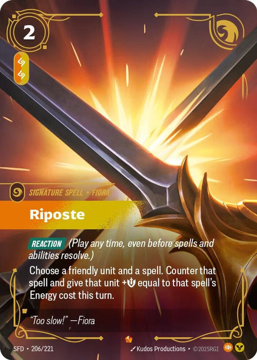 Riposte (#206/221) (Spiritforged) Near Mint Foil