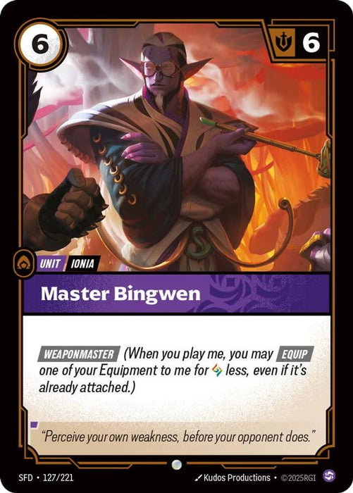 Master Bingwen (#127/221) (Spiritforged) Near Mint