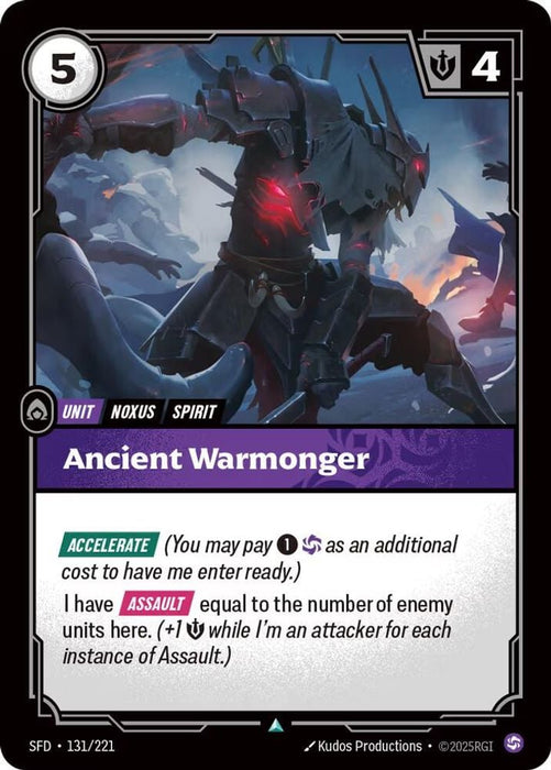 Ancient Warmonger (#131/221) (Spiritforged) Near Mint