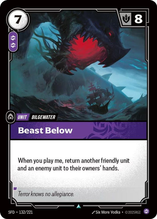 Beast Below (#132/221) (Spiritforged)