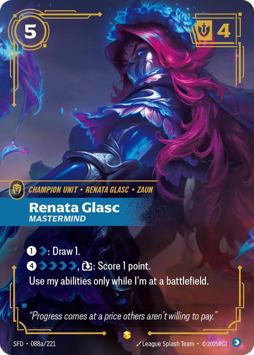 Image for Renata Glasc - Mastermind (Alternate Art) (088a/221) [Spiritforged] - Riftbound: League of Legends Trading Card Game