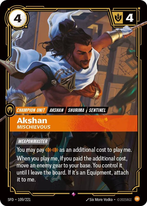 Akshan - Mischievous (#109/221) (Spiritforged)