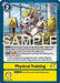 Physical Training (P-105) (Alternate Art) (#P-105 P) (Starter Deck 22: Amethyst Mandala Advanced Deck Set) Near Mint Foil