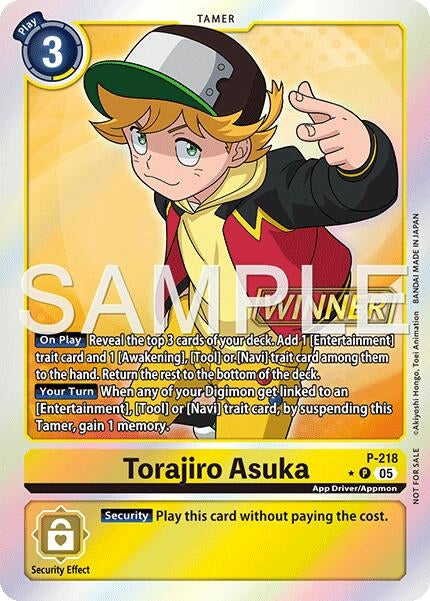 Image for Torajiro Asuka (Official Store Tournament 2026 Vol. 1 Winner) (P-218 P) - Digimon Card Game