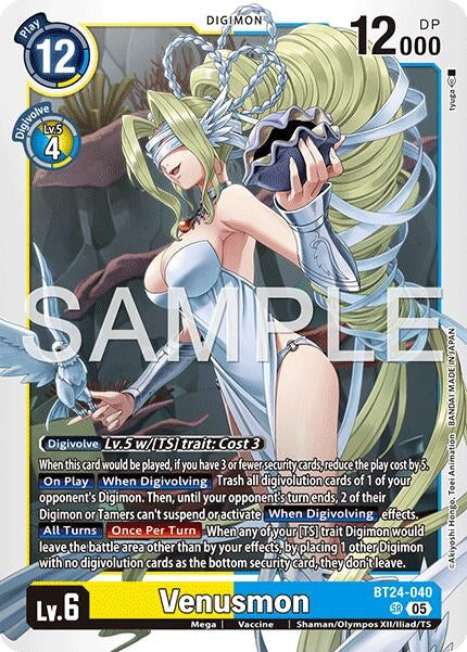 Image for Venusmon (BT24-040 SR) - Digimon Card Game