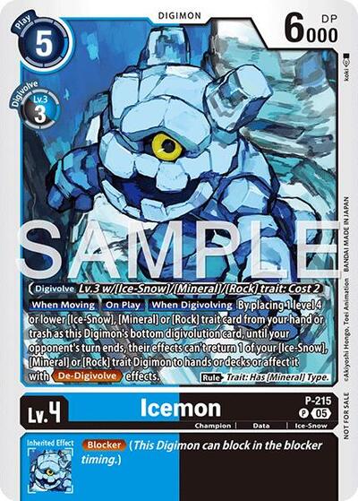 Icemon (Official Store Tournament 2026 Vol. 1) (#P-215 P) (Digimon Promotion Cards)