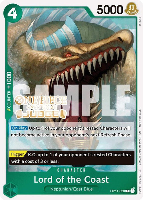 Lord of the Coast (Judge Pack Vol. 7) (#OP11-028) (One Piece Promotion Cards) Near Mint Foil