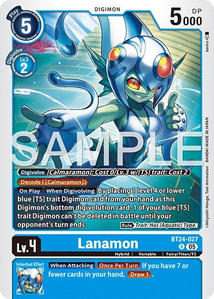 Image for Lanamon (BT24-027 R) - Digimon Card Game