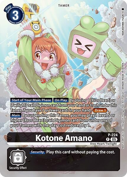 Image for Kotone Amano (Time Stranger Box Topper) (P-224 P) - Digimon Card Game
