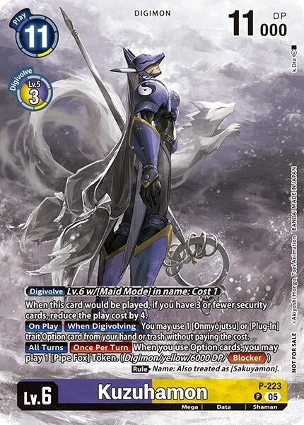 Image for Kuzuhamon (Time Stranger Box Topper) (P-223 P) - Digimon Card Game