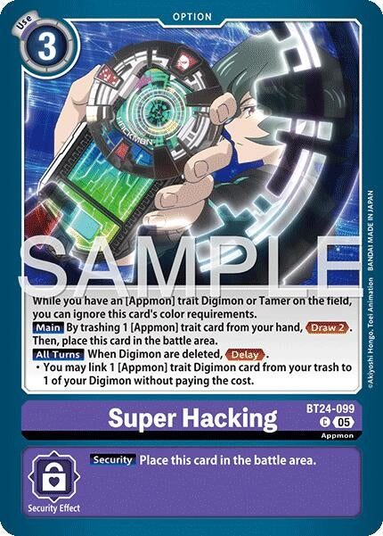 Image for Super Hacking (BT24-099 C) - Digimon Card Game
