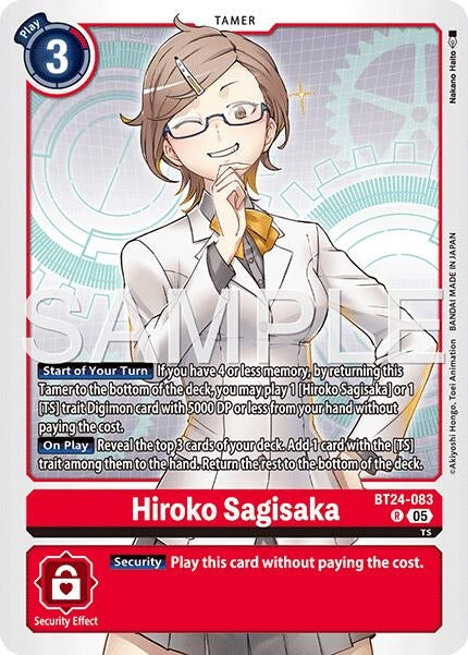 Image for Hiroko Sagisaka (BT24-083 R) - Digimon Card Game