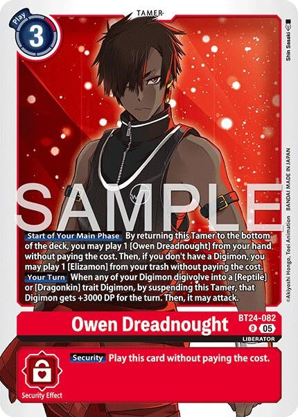 Image for Owen Dreadnought (BT24-082 R) - Digimon Card Game