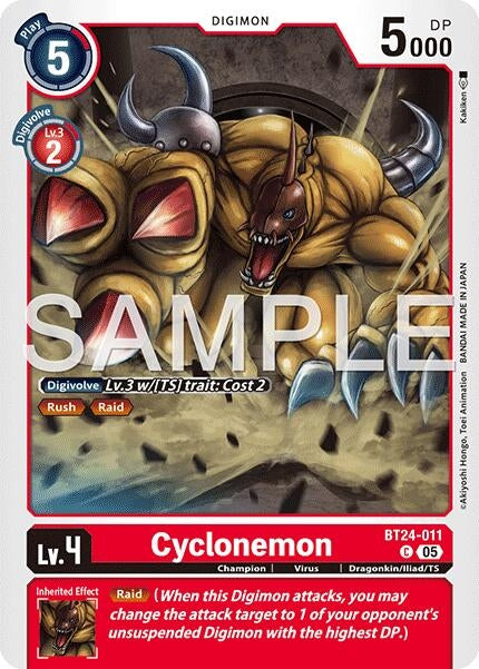 Image for Cyclonemon (BT24-011 C) - Digimon Card Game