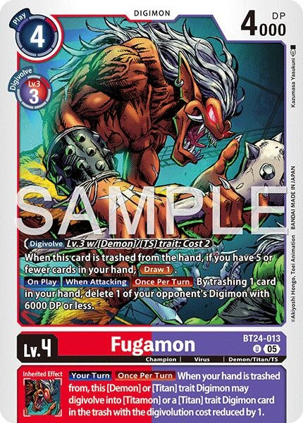 Image for Fugamon (BT24-013 U) - Digimon Card Game