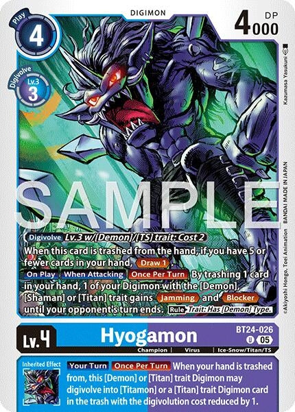 Image for Hyogamon (BT24-026 U) - Digimon Card Game
