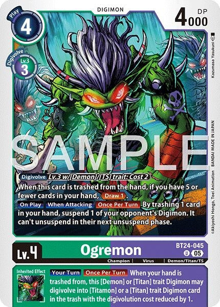 Image for Ogremon (BT24-045 U) - Digimon Card Game