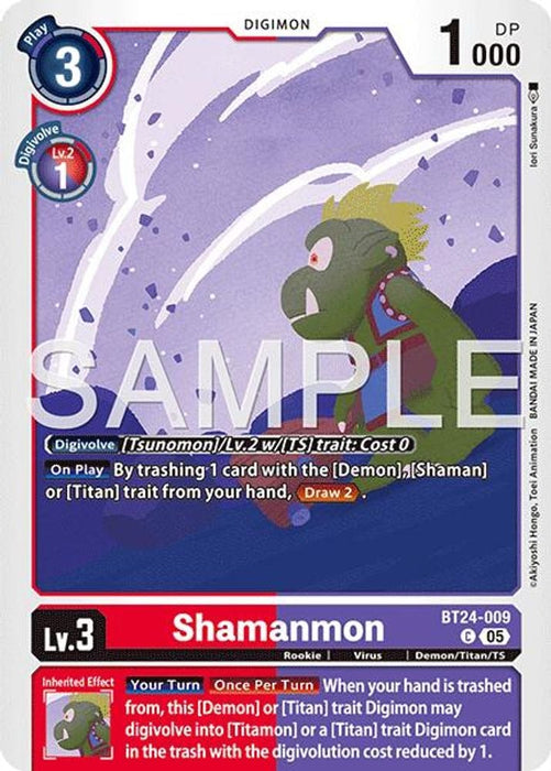 Shamanmon (#BT24-009 C) (Time Stranger) Near Mint