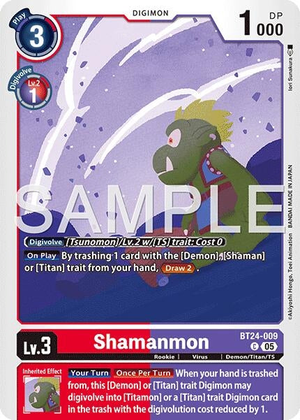 Image for Shamanmon (BT24-009 C) - Digimon Card Game