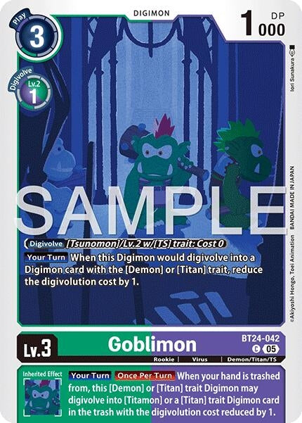 Image for Goblimon (BT24-042 C) - Digimon Card Game