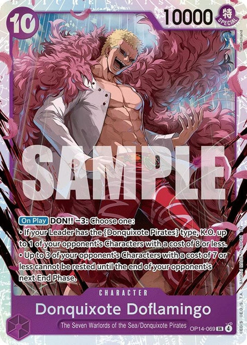 Donquixote Doflamingo OP14 069 (#OP14-069) (The Azure Sea's Seven) Near Mint Foil