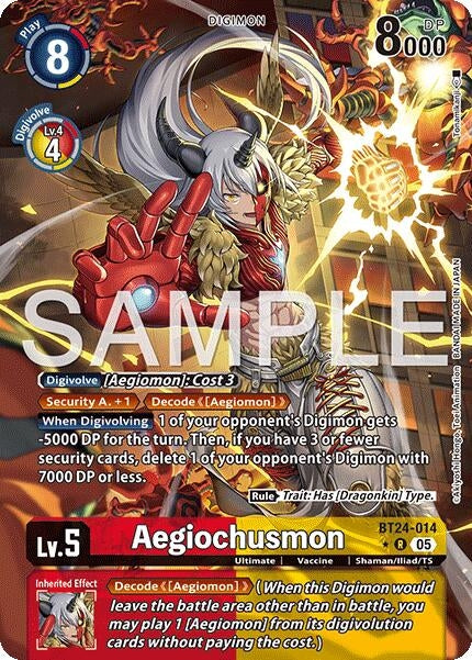 Image for Aegiochusmon (Alternate Art) (BT24-014 R) - Digimon Card Game
