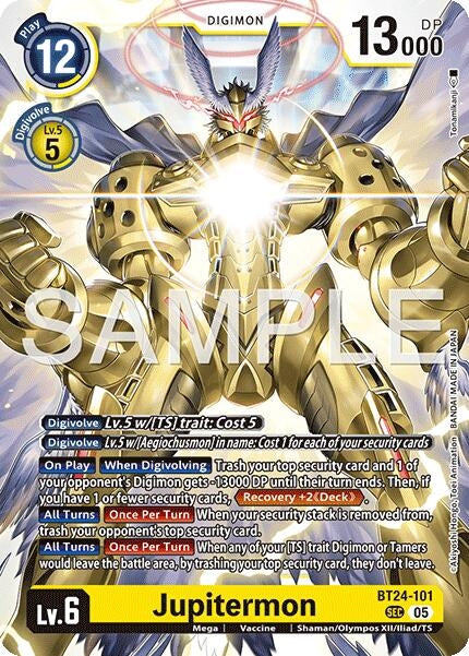 Image for Jupitermon (BT24-101 SEC) - Digimon Card Game
