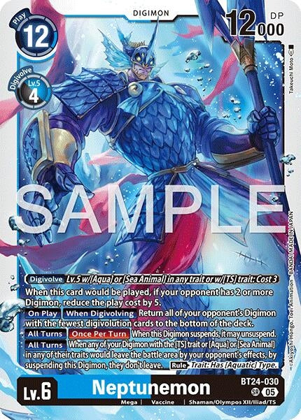 Image for Neptunemon (BT24-030 SR) - Digimon Card Game