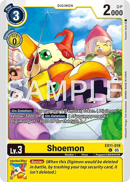 Image for Shoemon (EX11-019 C) - Digimon Card Game