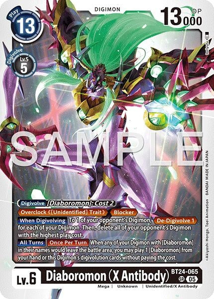 Image for Diaboromon (X Antibody) (BT24-065 SR) - Digimon Card Game